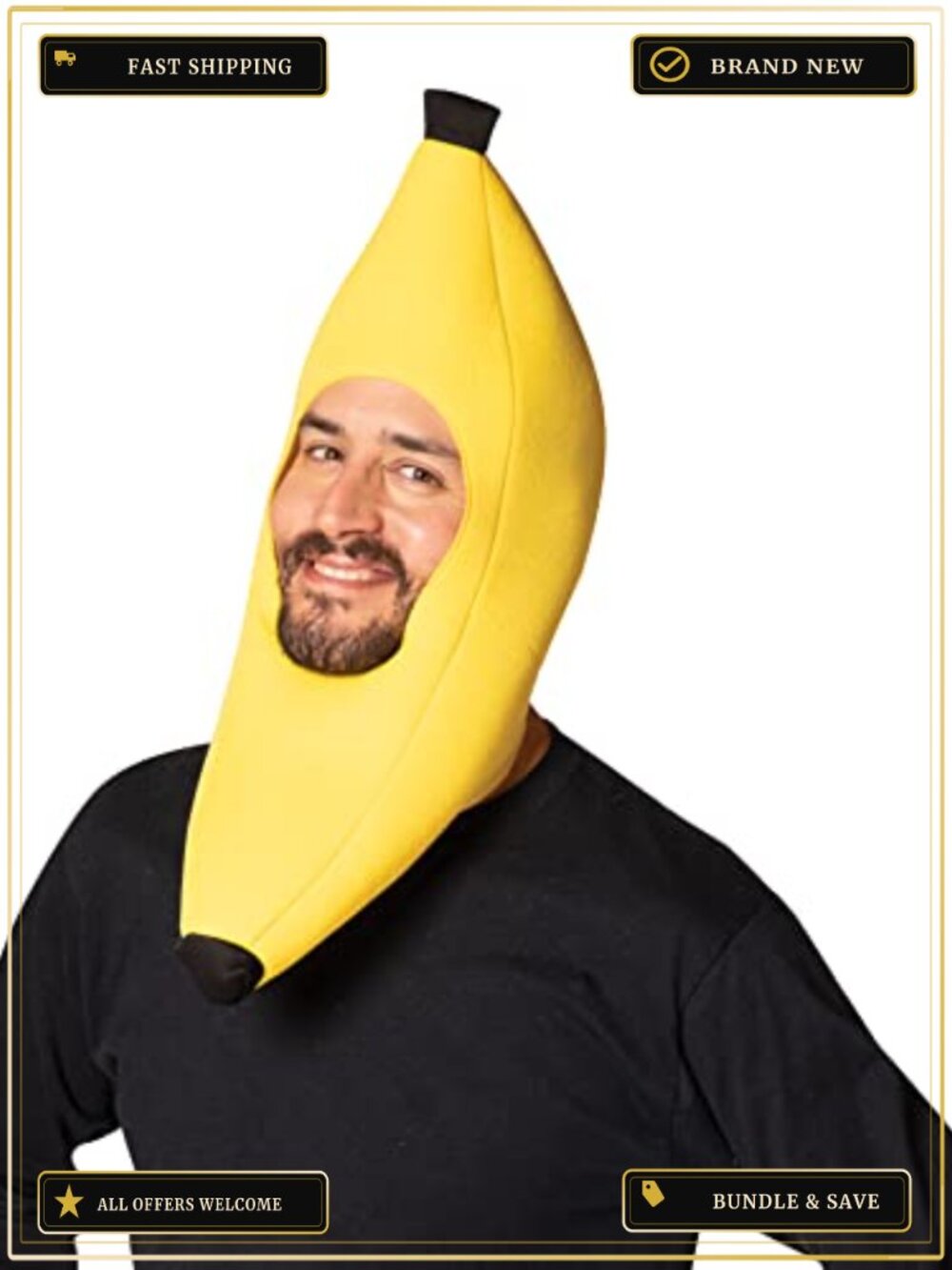 Rasta Imposta Banana Hat Costume Accessory One Size Adult